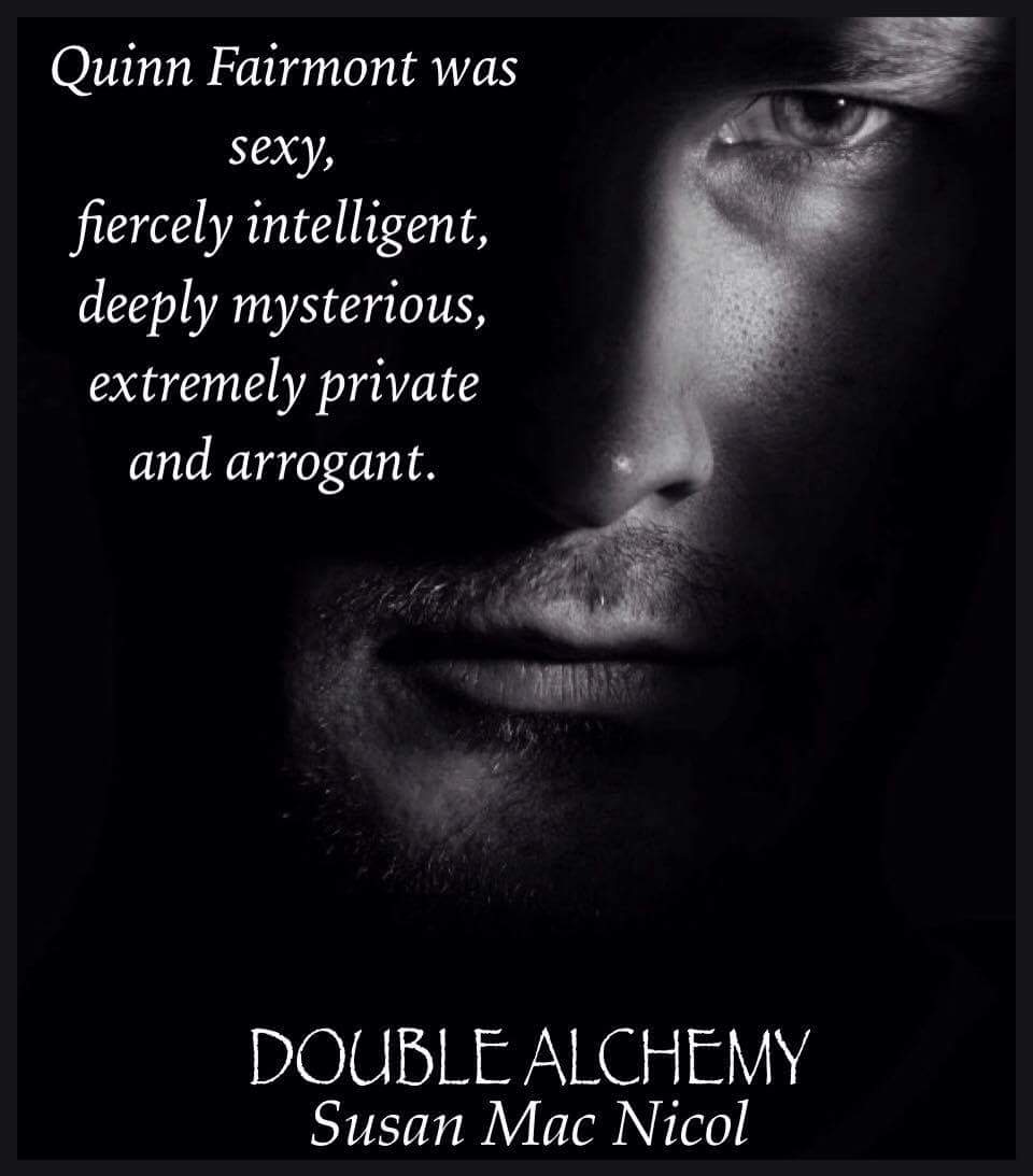 Double Alchemy — a shadowed portrait of Quinn Fairmont